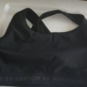 Under Armour Women's Sleek Black Compression Sports Bra 3x